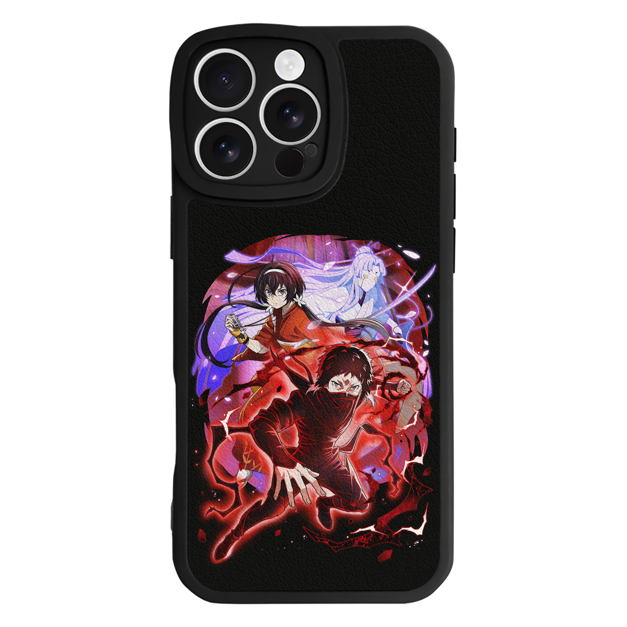 （画像用） 文豪ストレイドッグス Bungo Stray Dogs 【iPhone 16シリーズ対応】シリコンスマホケース（レザー調） 材質：シリコン